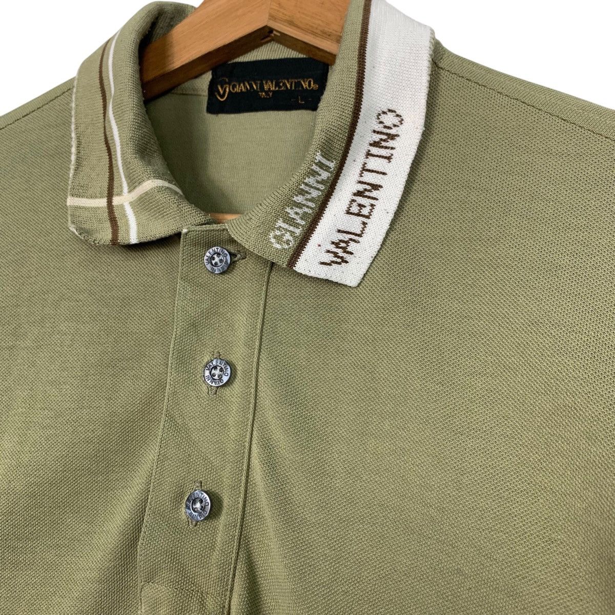 Gianni Valentino 90’s GIANNI VALENTINO Classic Long Sleeve Polos #2607-C117 Size US L / EU 52-54 / 3 - 8 Thumbnail