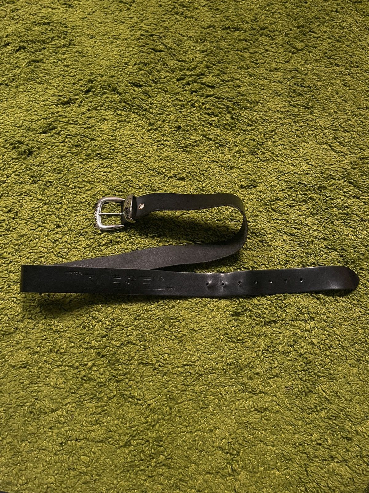 Cowboy Equipment × Diesel × Vintage Diesel 2000s vintage big logo real leather belt Size 34 - 1 Thumbnail