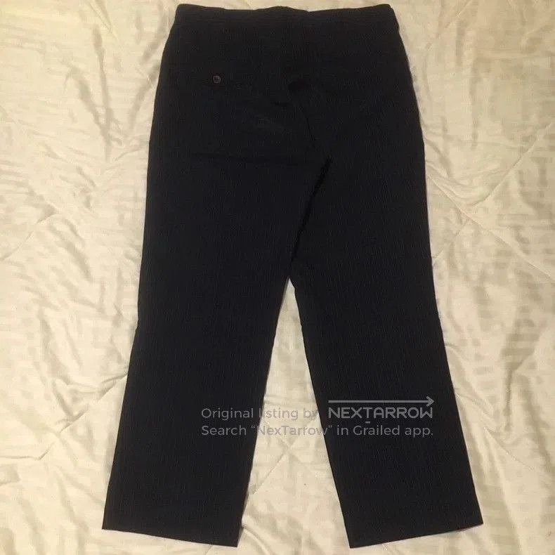 Junya Watanabe Junyawatanabe Man Gray Striped Cropped Pants. Size US 26 / EU 42 - 2 Thumbnail
