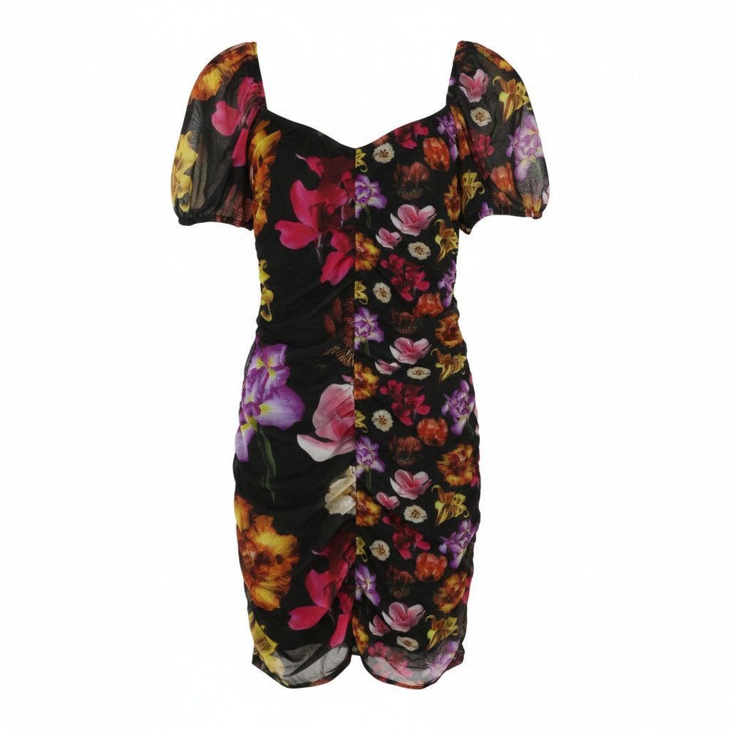Desigual SALA LACROIX S Black Floral Dress 89025 Size S / US 4 / IT 40 - 1 Thumbnail