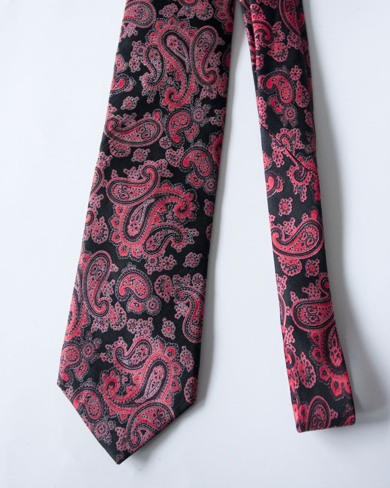 Altea Zanetti Tie 100% Silk Paisley Made in Italy Size ONE SIZE - 2 Thumbnail