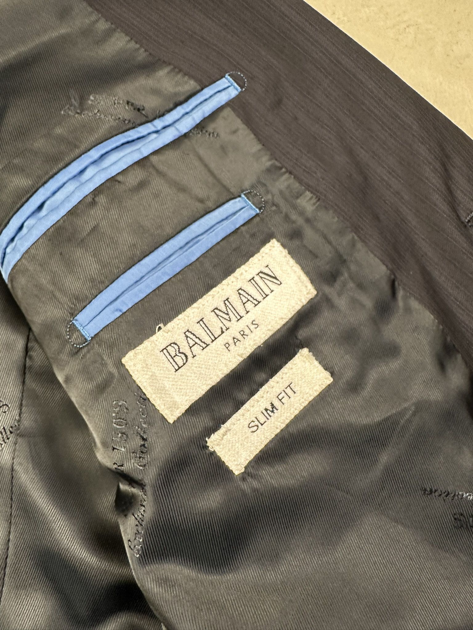 Balmain Vintage Balmain Paris Wool Slim Fit Blazer Size 54R - 14 Thumbnail