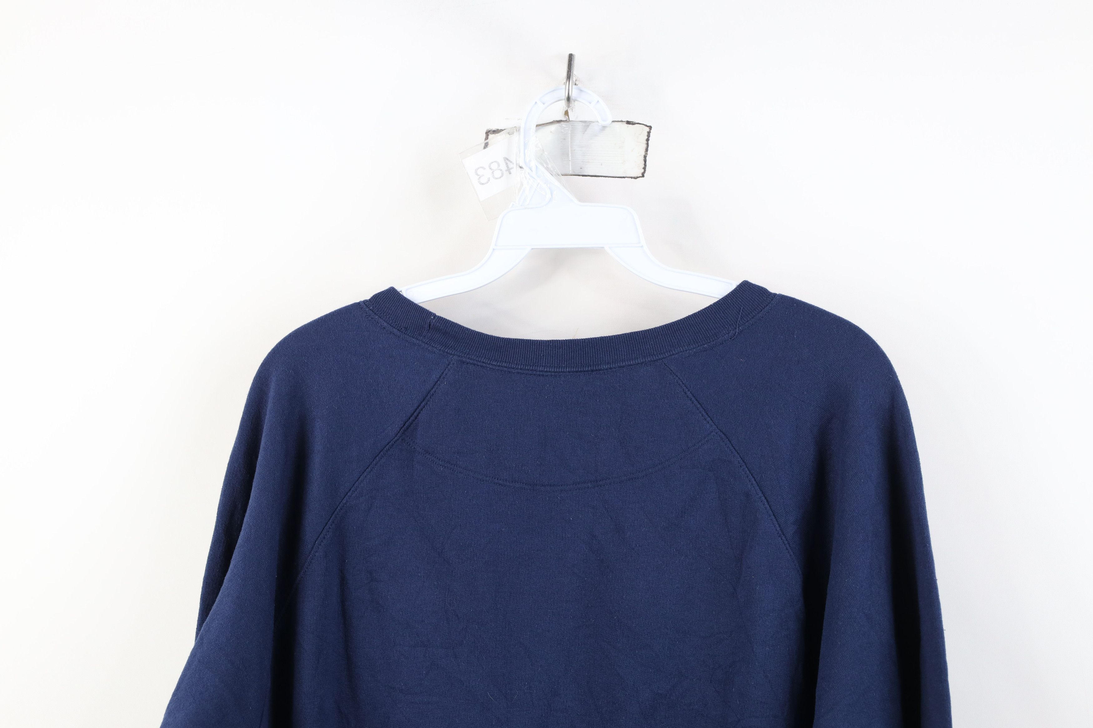 Champion Vintage Y2K Champion Spell Out Script Sweatshirt Navy Blue Size L / US 10 / IT 46 - 12 Thumbnail