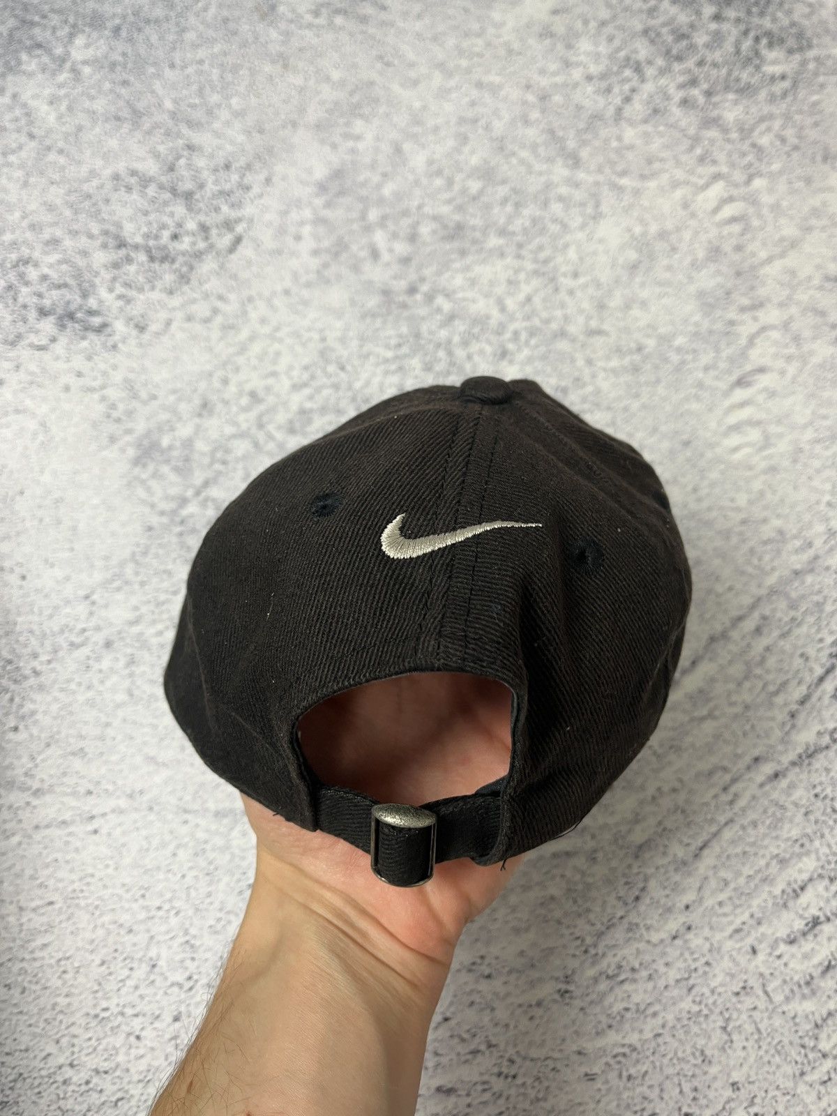 Nike × Vintage Vintage Nike Big Embroidered Logo Faded Cap Hat Rare Size ONE SIZE - 5 Thumbnail