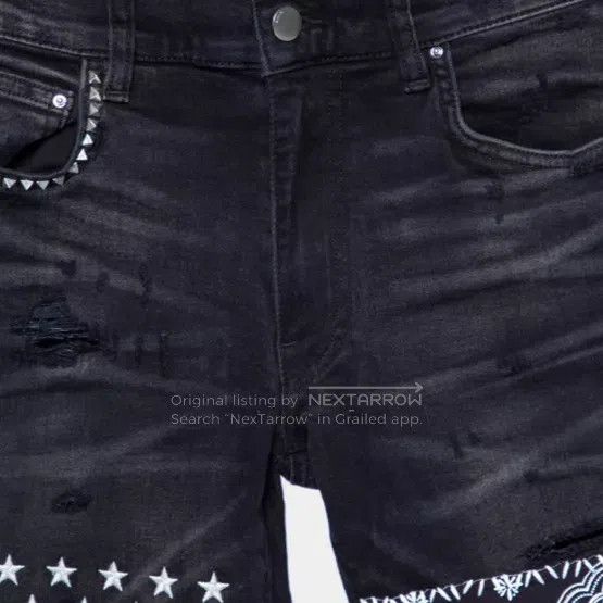 Amiri Amiri Black pieced denim pants Size US 28 / EU 44 - 3 Thumbnail