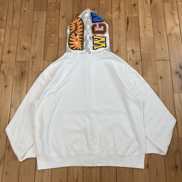 Bape BAPE White Camo Shark Full Zip Hoodie a bathing ape NIGO Size US XL / EU 56 / 4 - 3 Thumbnail