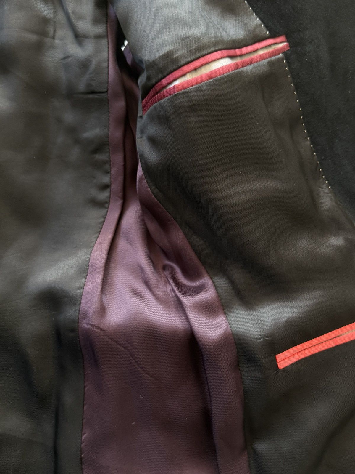 Paul Smith Black Velvet Blazer Size 48S - 3 Thumbnail