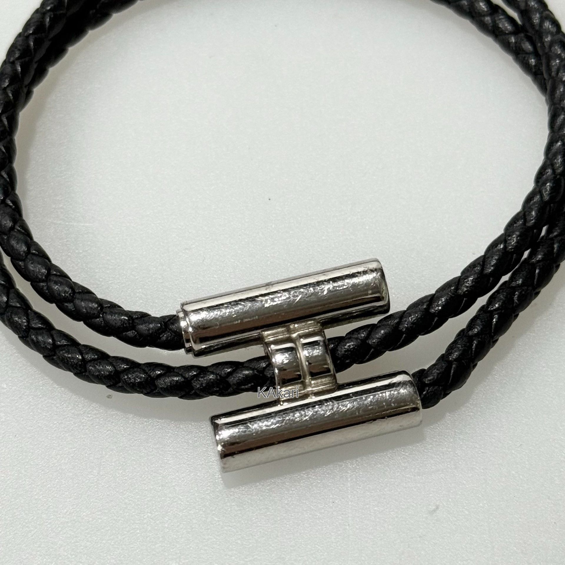 Hermes Hermes H Letter Woven Double Loop Bracelet Size ONE SIZE - 4 Thumbnail
