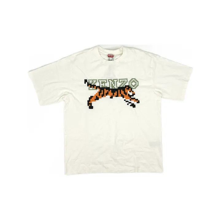 Kenzo KENZO Pixelated Tiger Logo Crew Neck T-Shirt -2507 Size US XL / EU 56 / 4 - 2 Thumbnail