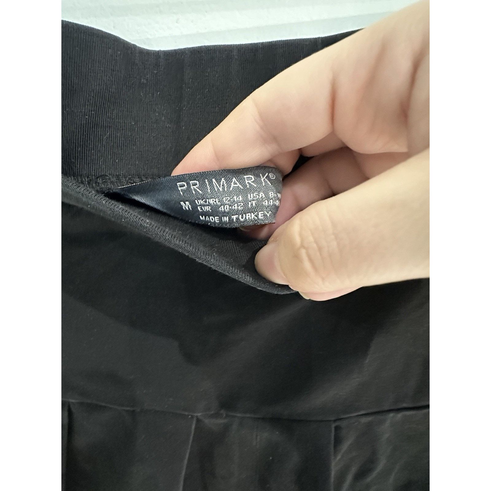 Primark Primark Women’s Black Drop-Waist Mini Skirt Size 8 / Medium Size 30" / US 8 / IT 44 - 3 Thumbnail