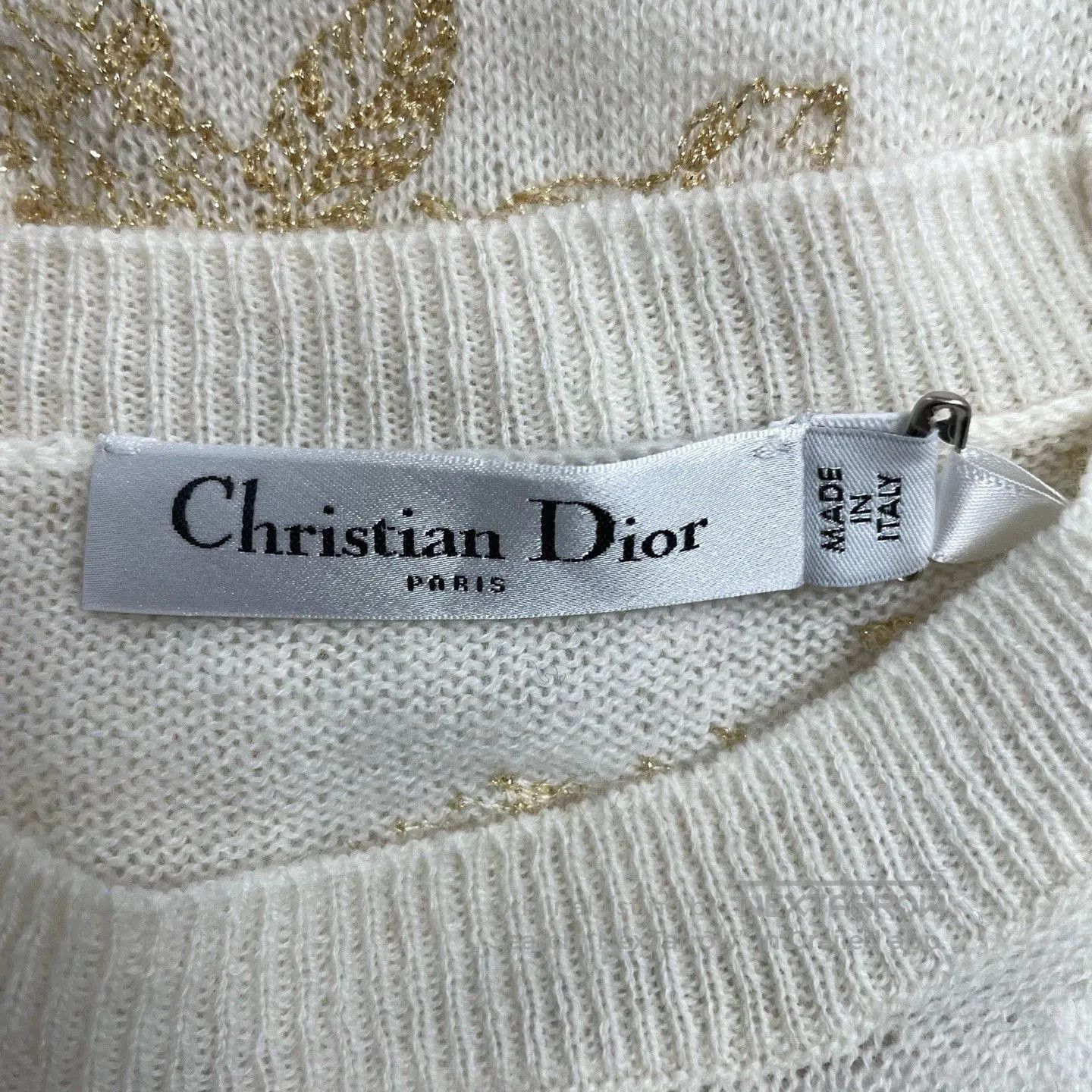 Dior Dior Embroidered Butterfly Round Neck Sweater. Size XS / US 0-2 / IT 36-38 - 4 Thumbnail