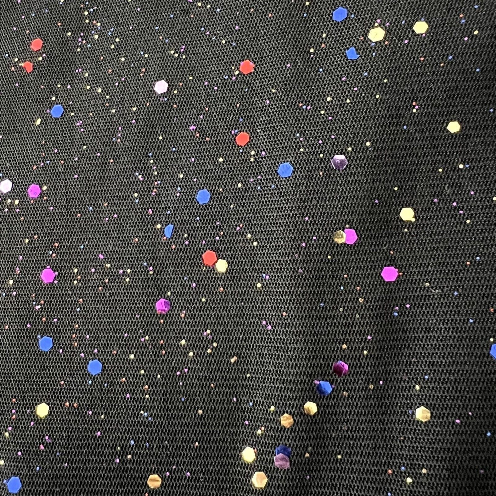 Other Lulus Black Sequined Long Sleeve Mesh Bodysuit Size XS / US 0-2 / IT 36-38 - 8 Thumbnail