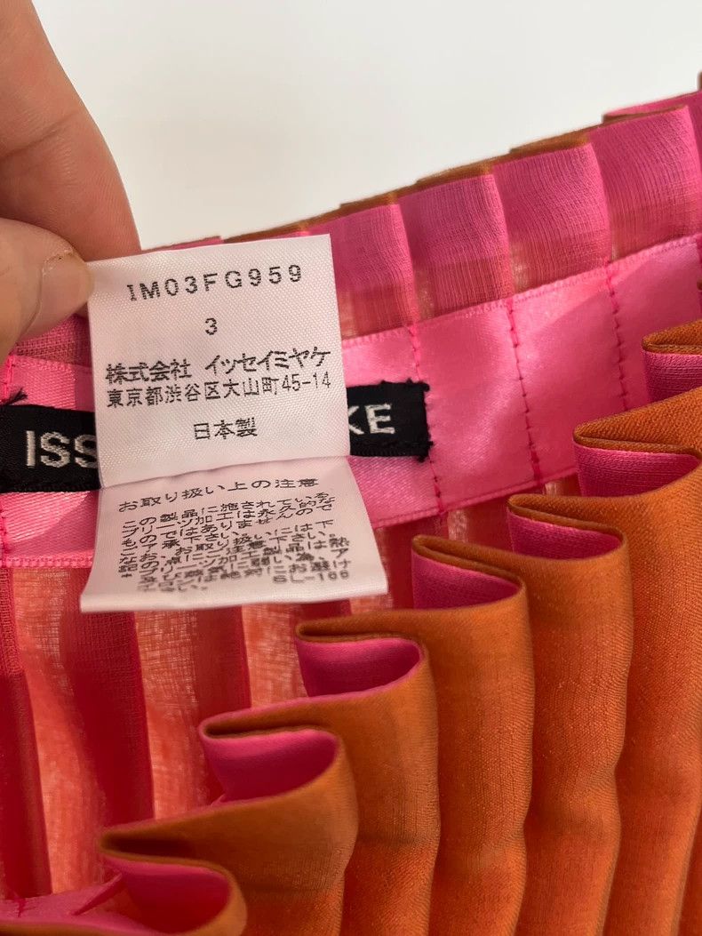 Issey Miyake Issey Miyake size:3 Orange main line retro three-layer ple Size 22" - 7 Thumbnail
