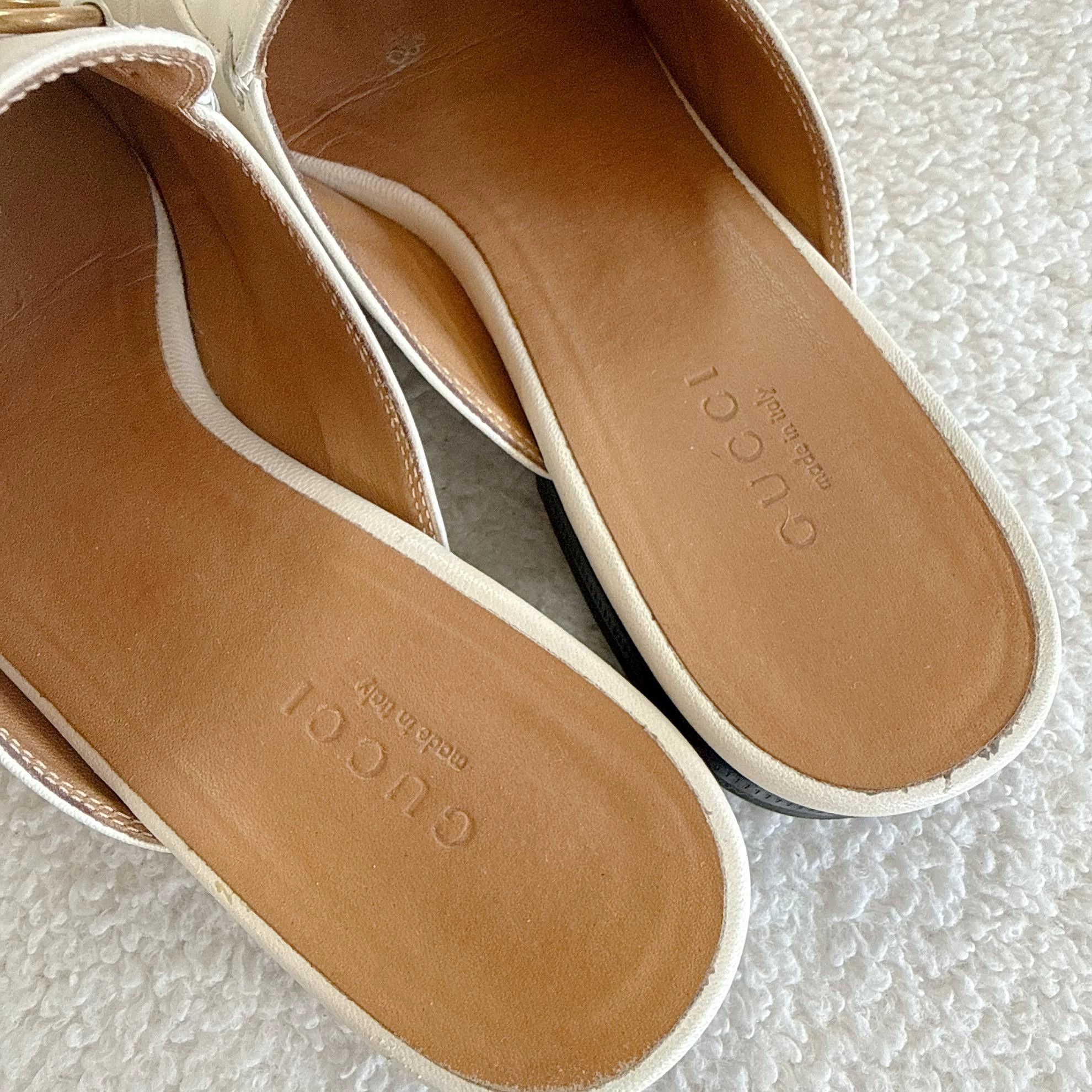 Gucci Gucci White Horsebit Mule 36 3016 Size US 5.5 / IT 35.5 - 5 Thumbnail