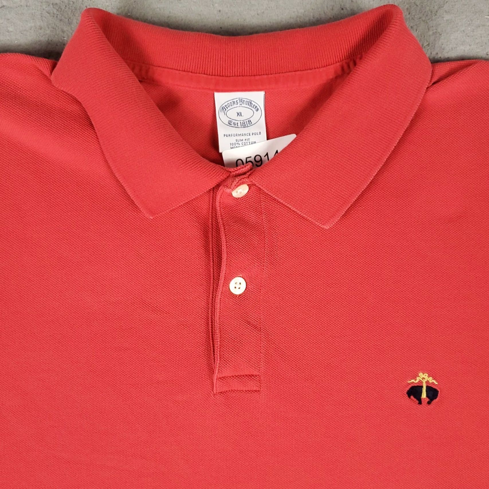 Brooks Brothers Brooks Brothers Red Polo Shirt Men’s XL Slim Fit Casual Short Sleeve Size US XL / EU 56 / 4 - 2 Thumbnail