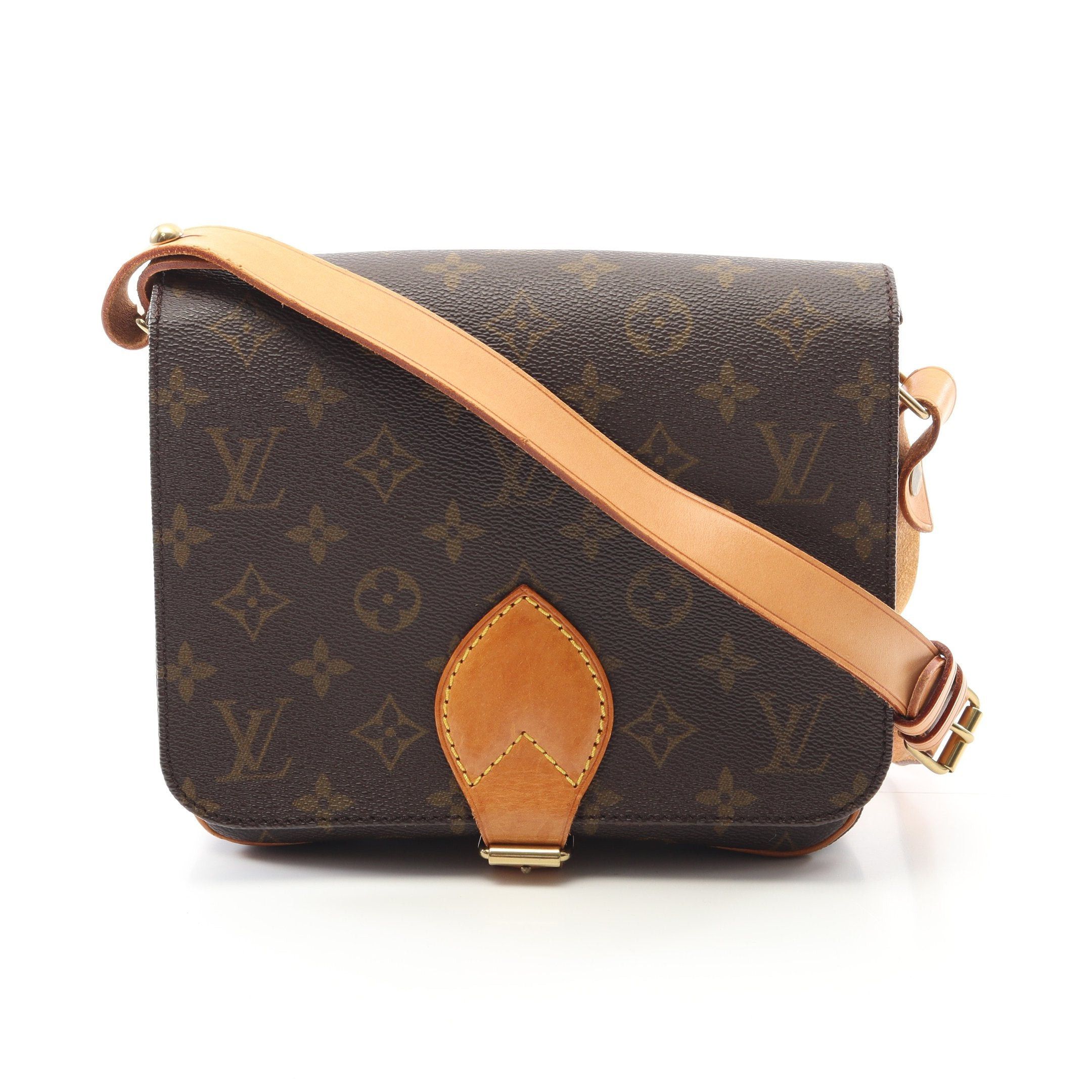 Louis Vuitton Louis Vuitton Cartesier Mm Monogram Shoulder Bag Leather Brown Size ONE SIZE - 1 Thumbnail