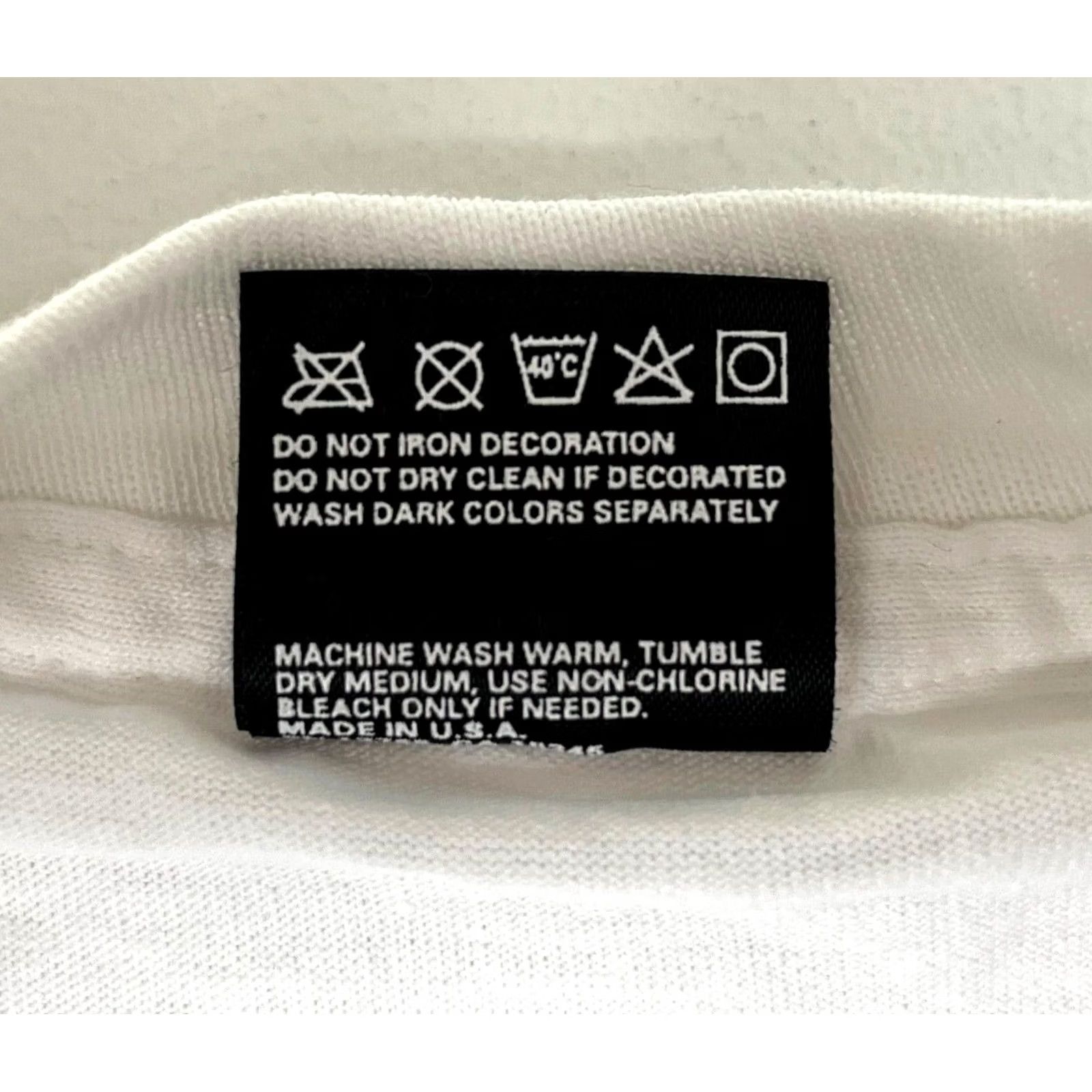 Fruit Of The Loom VINTAGE Grateful Dead T-Shirt Unisex Adults Short Sleeve Crew Neck Made in USA 1990s White Size L Cotton Poly Blend Single Stitch Size US L / EU 52-54 / 3 - 5 Thumbnail