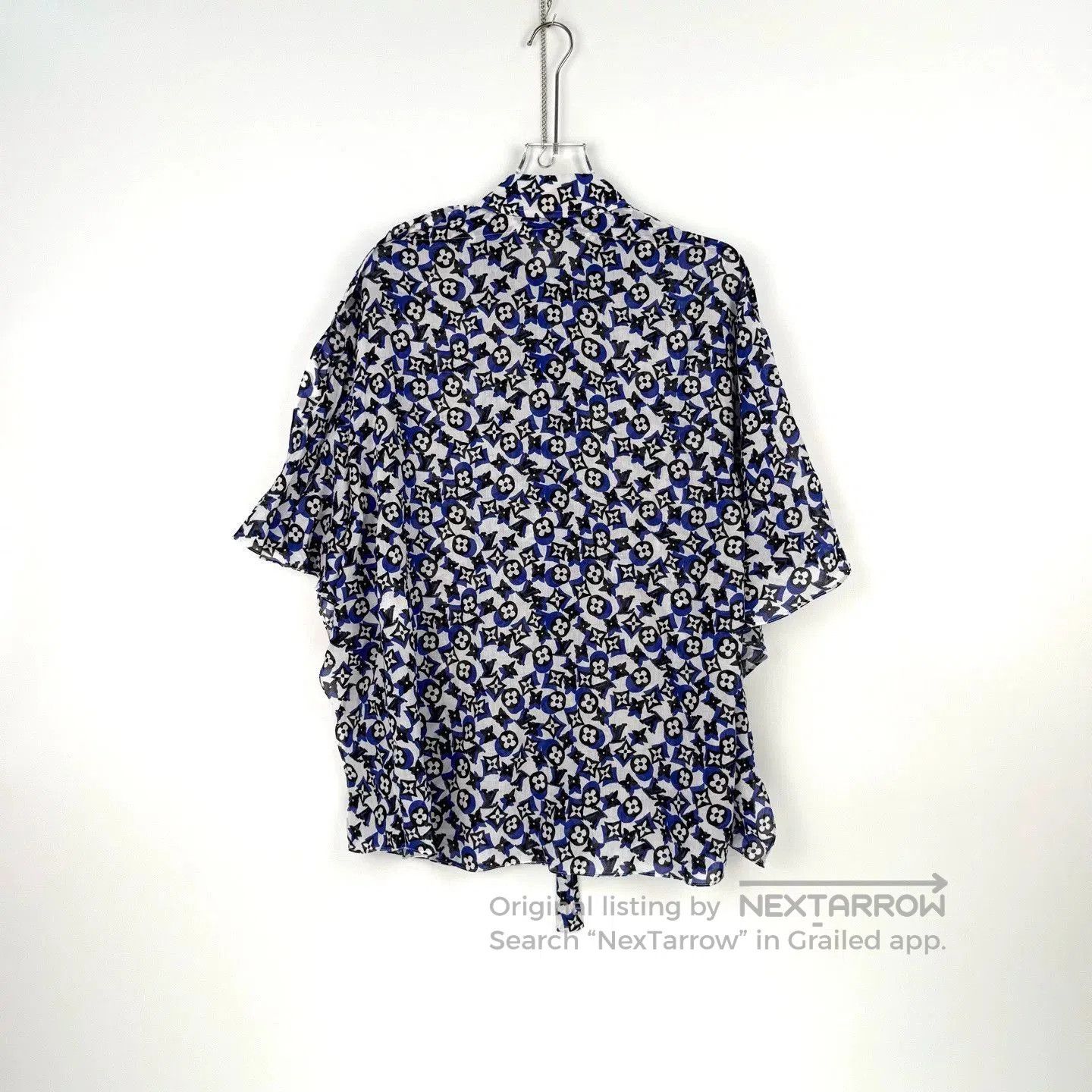 Louis Vuitton Louis Vuitton Blue Logo Cotton Shirt. Size US S / EU 44-46 / 1 - 4 Thumbnail