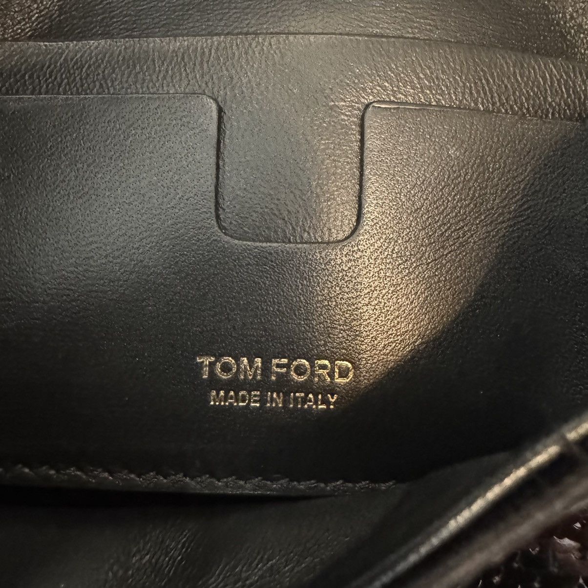 Tom Ford Tom Ford Sequin Mini Chain Bag - Black - Gold - LIKE NEW! Size ONE SIZE - 14 Thumbnail