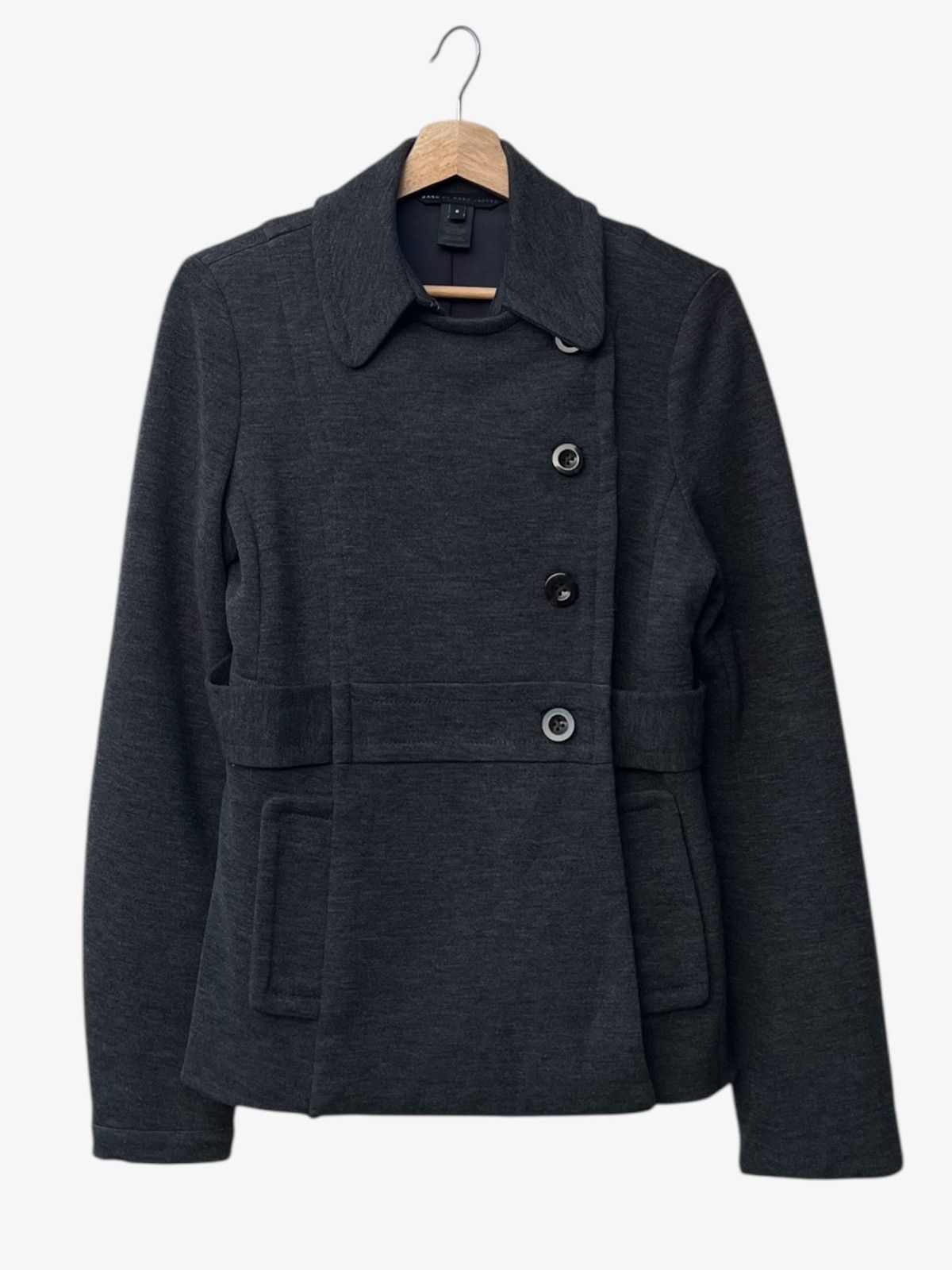 Marc by Marc Jacobs Marc by Marc Jacobs Fitted Double-Breasted Wool Blend Jacket Size S / US 4 / IT 40 - 2 Thumbnail