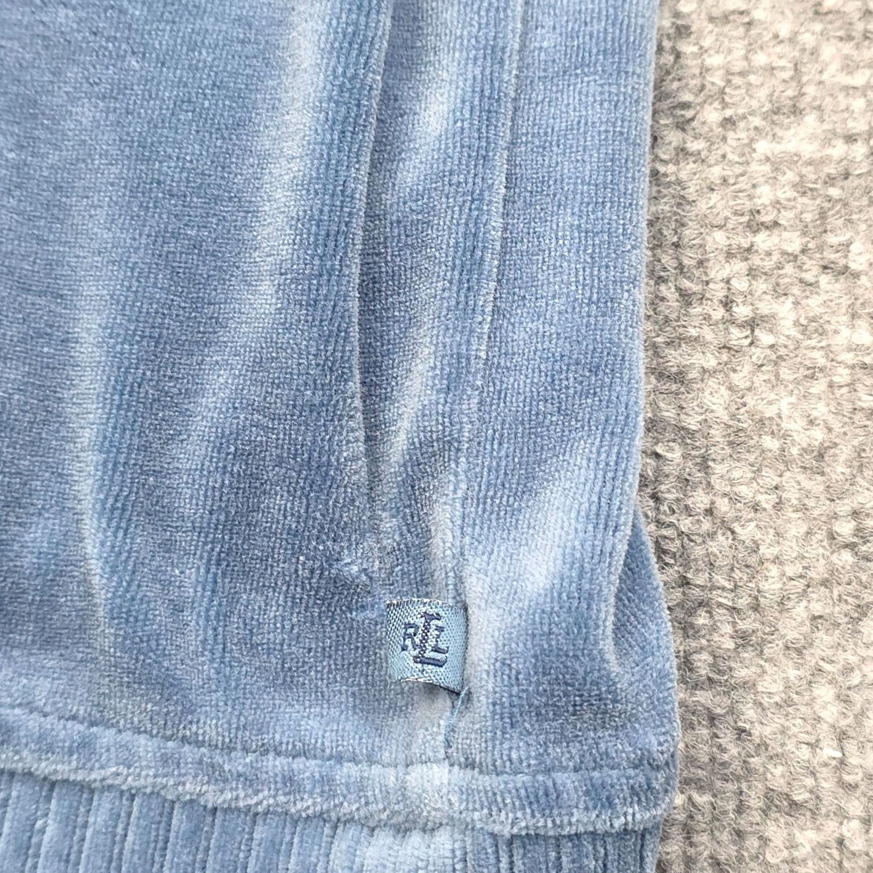 Ralph Lauren Ralph Lauren Active Blue Velour Track Hooded Zip-Up Jacket Women M Size M / US 6-8 / IT 42-44 - 4 Thumbnail