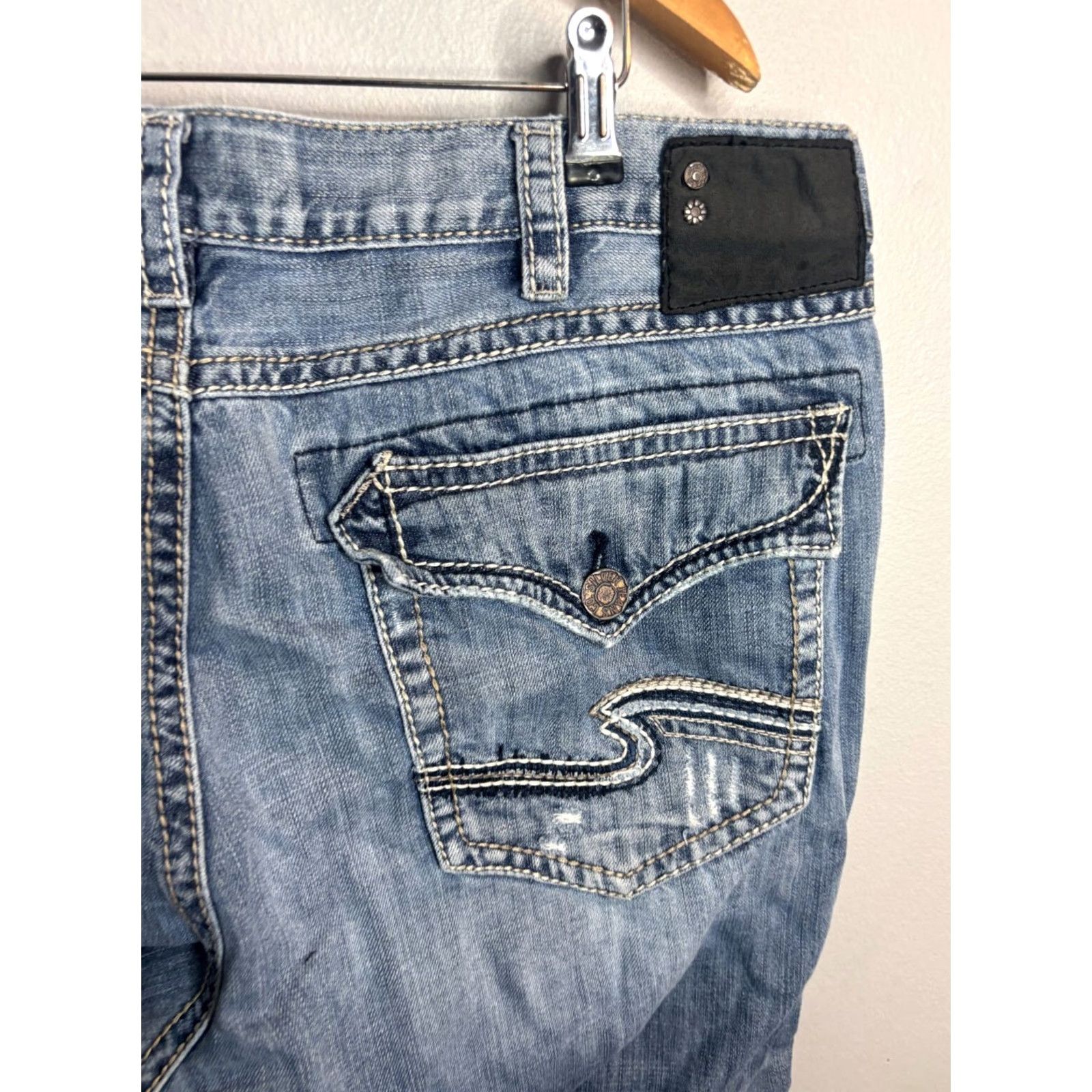 Silver Jeans Co. Silver Jeans Jeans Mens Size 38 Dark Wash Blue Bootcut Denim 6176 USA Style 38x26 Mens Size US 38 / EU 54 - 2 Thumbnail