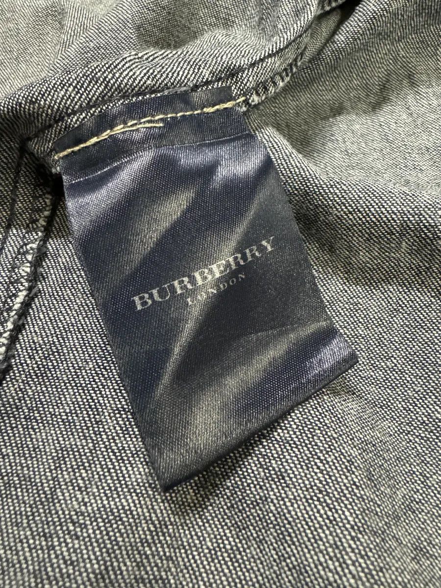 Burberry 2000s Burberry Tartan Blue Denim Shirt Size US M / EU 48-50 / 2 - 10 Thumbnail