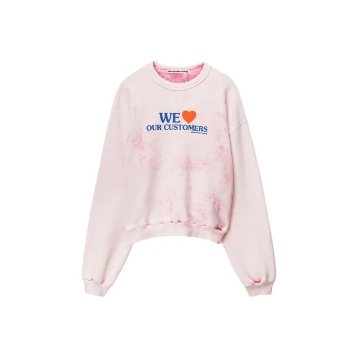 Alexander Wang Alexander Wang Love Print Soft Sweatshirt 0079 Size S / US 4 / IT 40 - 1 Thumbnail