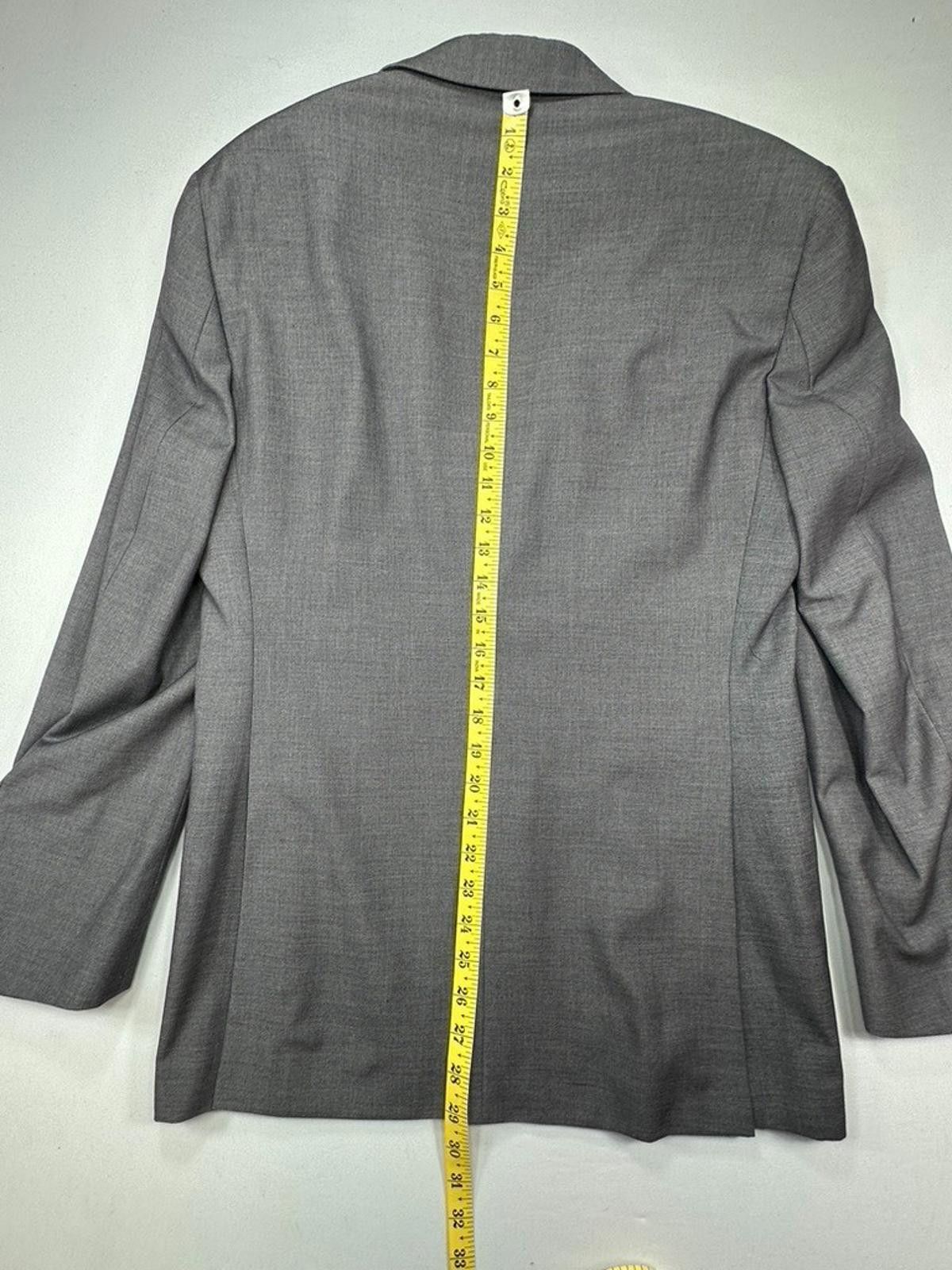 Pronto Uomo Pronto Uomo Slim Fit Suit Jacket Gray 36 Regular 30 Waist Size 36R - 3 Thumbnail