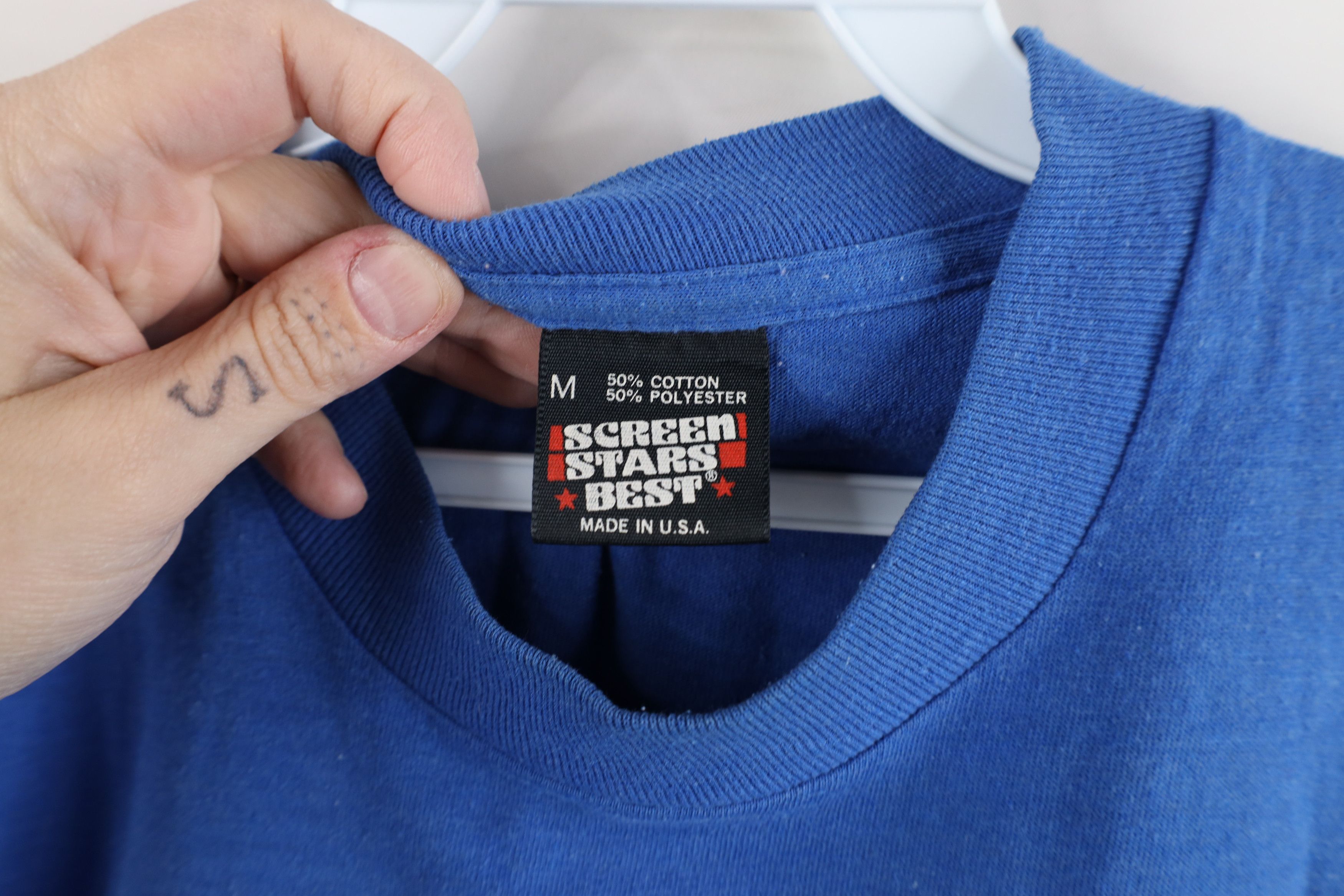 Vintage Vintage 90s Bill Rice Ranch Ministry T-Shirt Blue USA Size M / US 6-8 / IT 42-44 - 7 Thumbnail