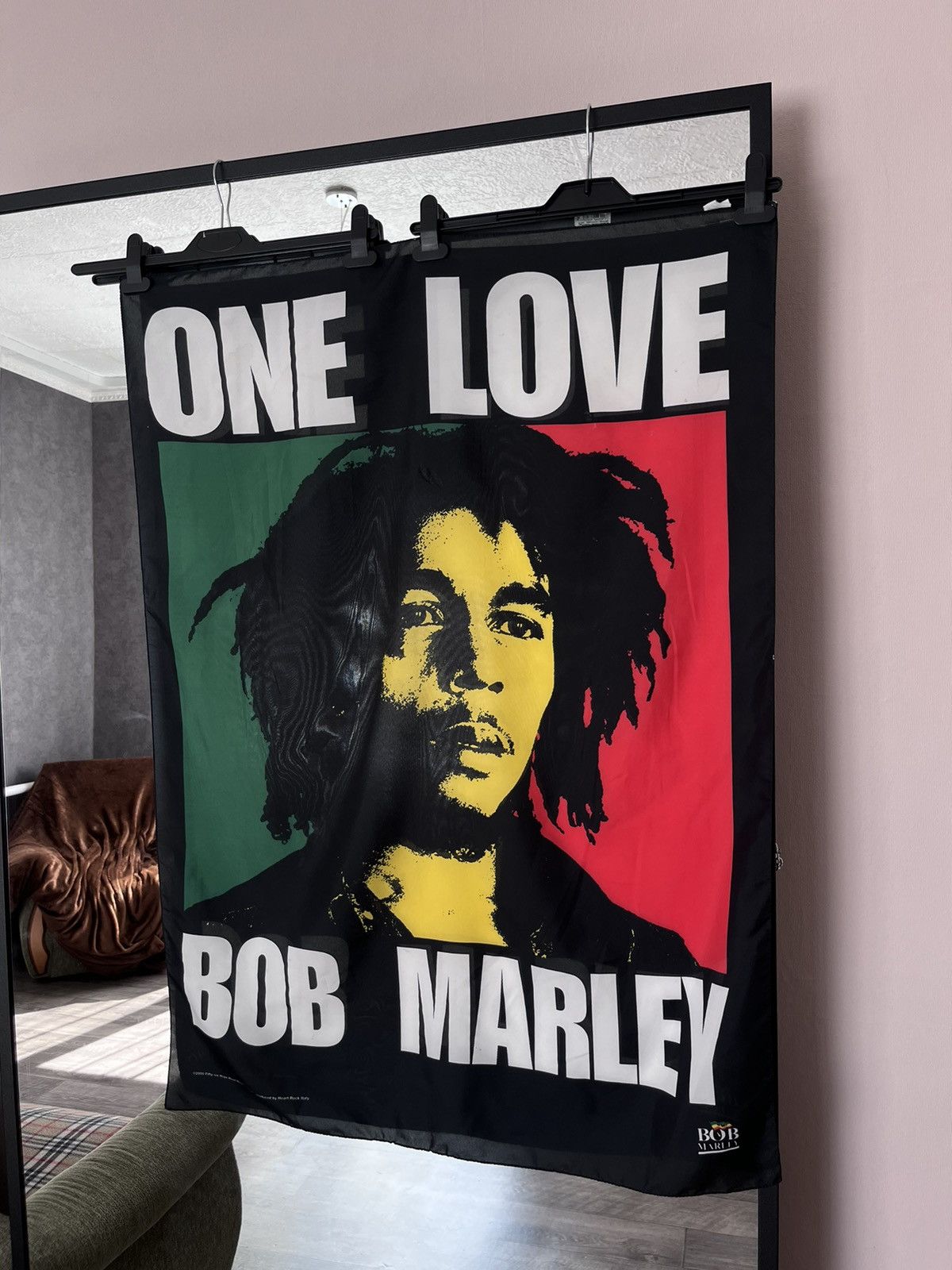 Bob Marley Bob Marley One Love Vintage Scarf Postage 00s big logo Reggi Size ONE SIZE - 1 Thumbnail