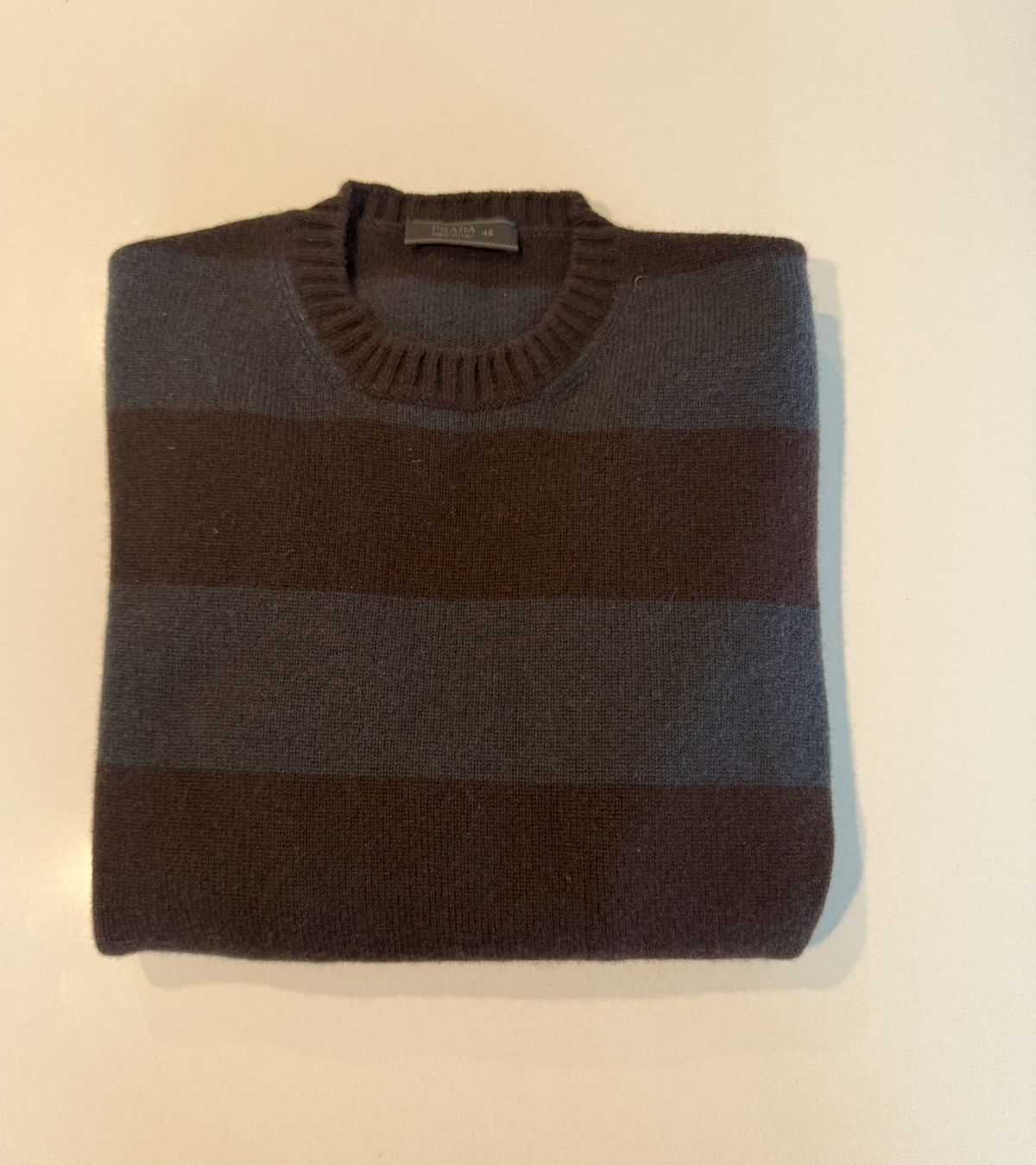 Prada Prada Cashmere Striped Crew Neck Sweater Size US S / EU 44-46 / 1 - 2 Thumbnail
