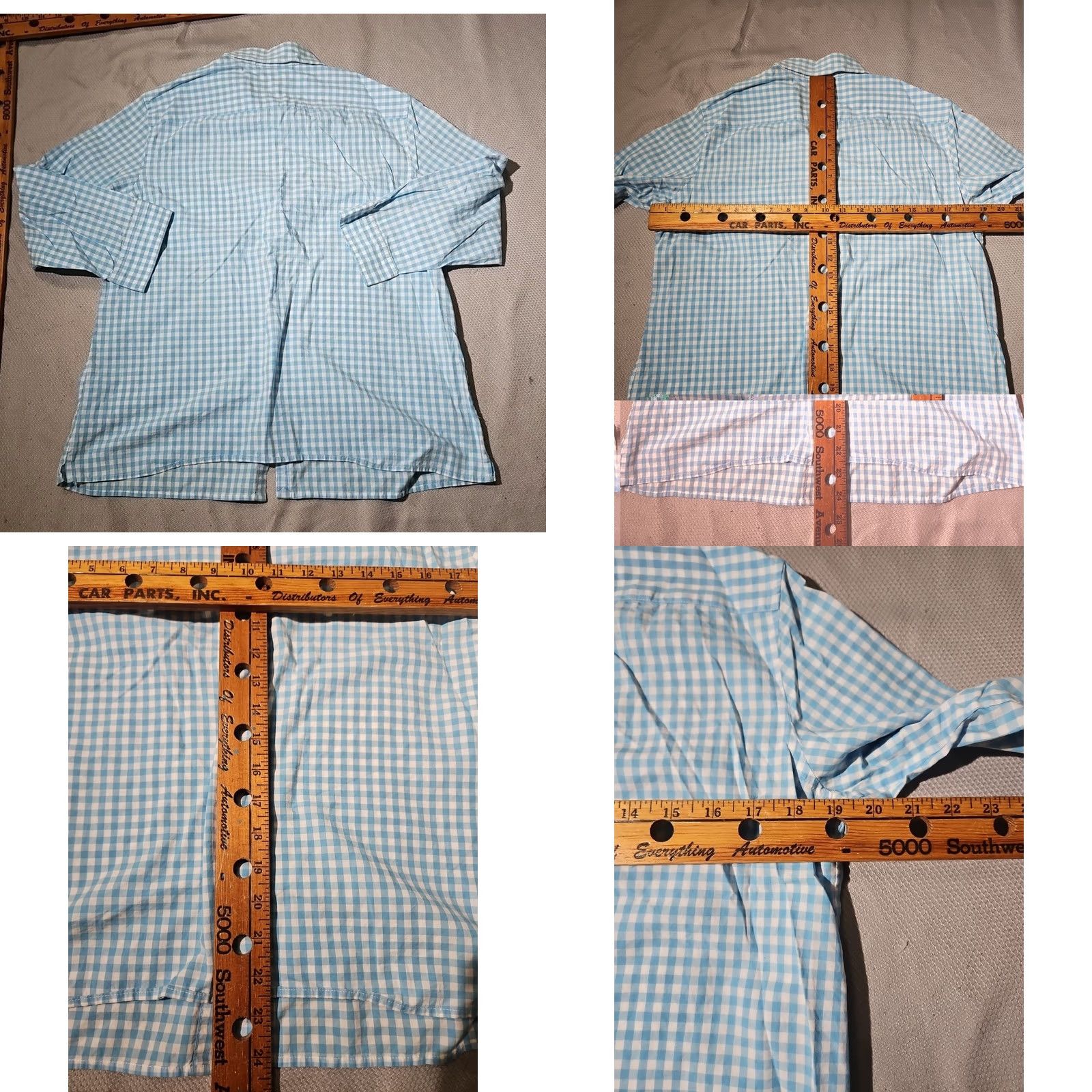 Ralph Lauren VINTAGE? No. Lauren Ralph Lauren Shirt Womens Large Blue Button Plaid Preppy Casual Oxford Size L / US 10 / IT 46 - 8 Thumbnail