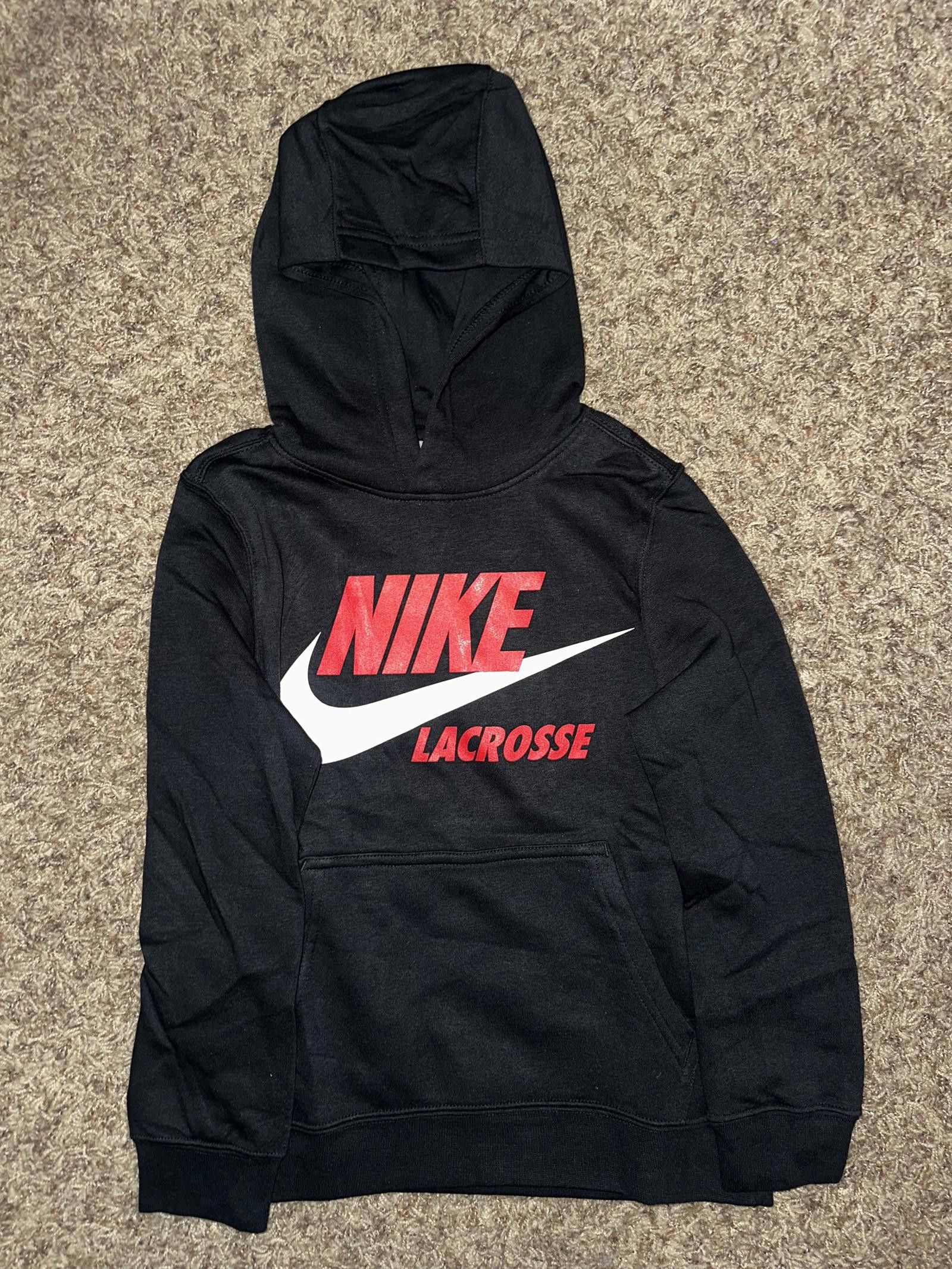 Nike Nike Big Kids (Boy’s) Club Fleece Lacrosse Black Hoodie Size US S / EU 44-46 / 1 - 1 Thumbnail