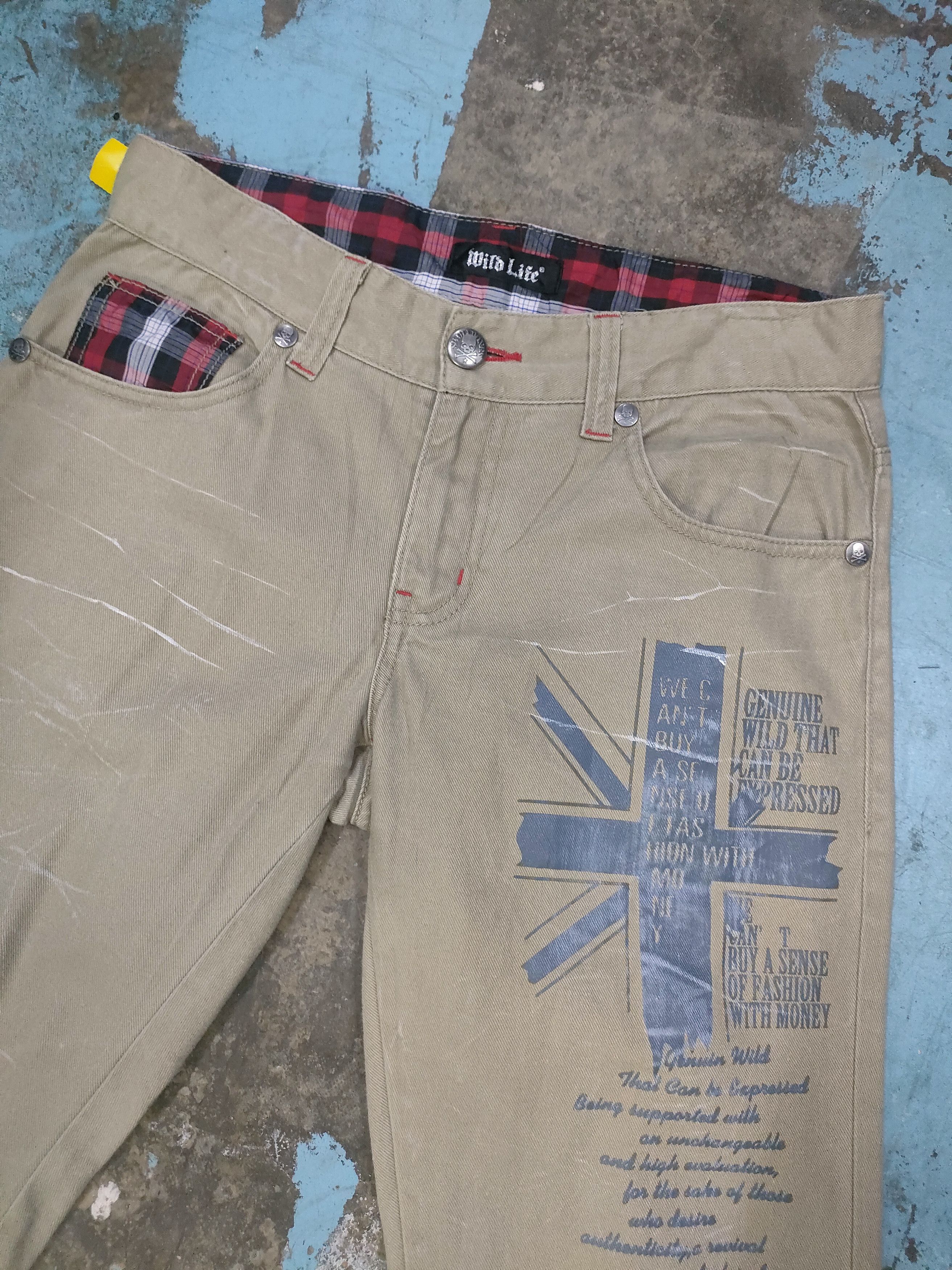 If Six Was Nine Wild Life Skull Bones Pants Size US 32 / EU 48 - 8 Thumbnail
