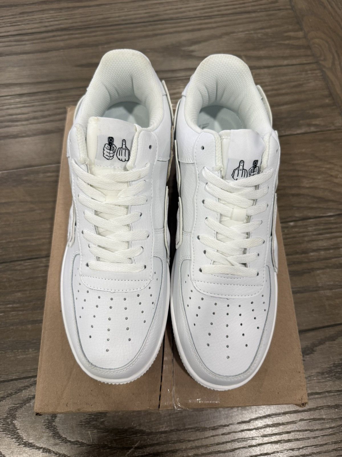 Designer 🖕🏻 FYB Fuck Your Brand FUCK OFF Custom AF1 CPFM Low Size 12 🖕🏻 Size US 12 / EU 45 - 4 Thumbnail