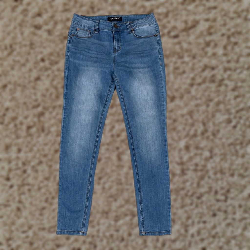 Vintage VINTAGE Maurices Women's Jeans Skinny Mid Rise Denim 28x27 Blue Casual 2010s Girls Size 30" / US 8 / IT 44 - 1 Thumbnail