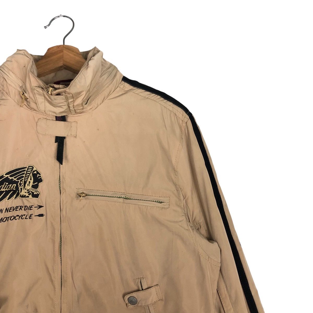 Indian Motorcycle 🔥Vintage Indian Motorcycle Bomber Jacket Big Logo Size US L / EU 52-54 / 3 - 6 Thumbnail