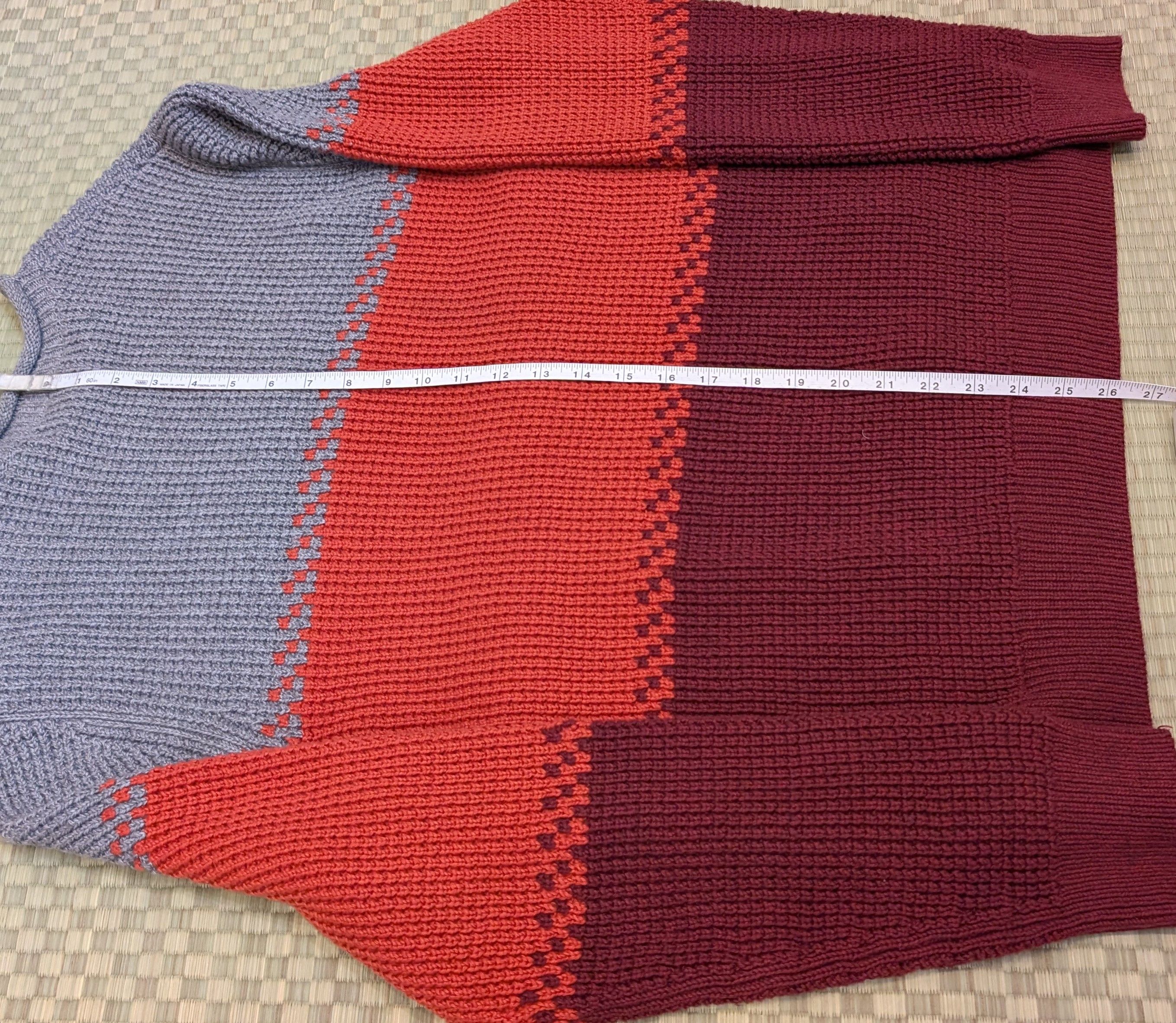 L.L. Bean L.L. Bean Ombre Colorblock Rollneck Knit 100% Cotton Sweater Size US M / EU 48-50 / 2 - 6 Thumbnail