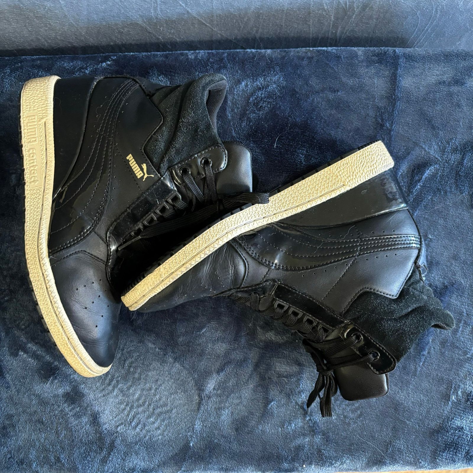 Puma Puma Contact High Top Sneaker Casual Shoes Comfort 80s Style Size US 7.5 / IT 37.5 - 3 Thumbnail