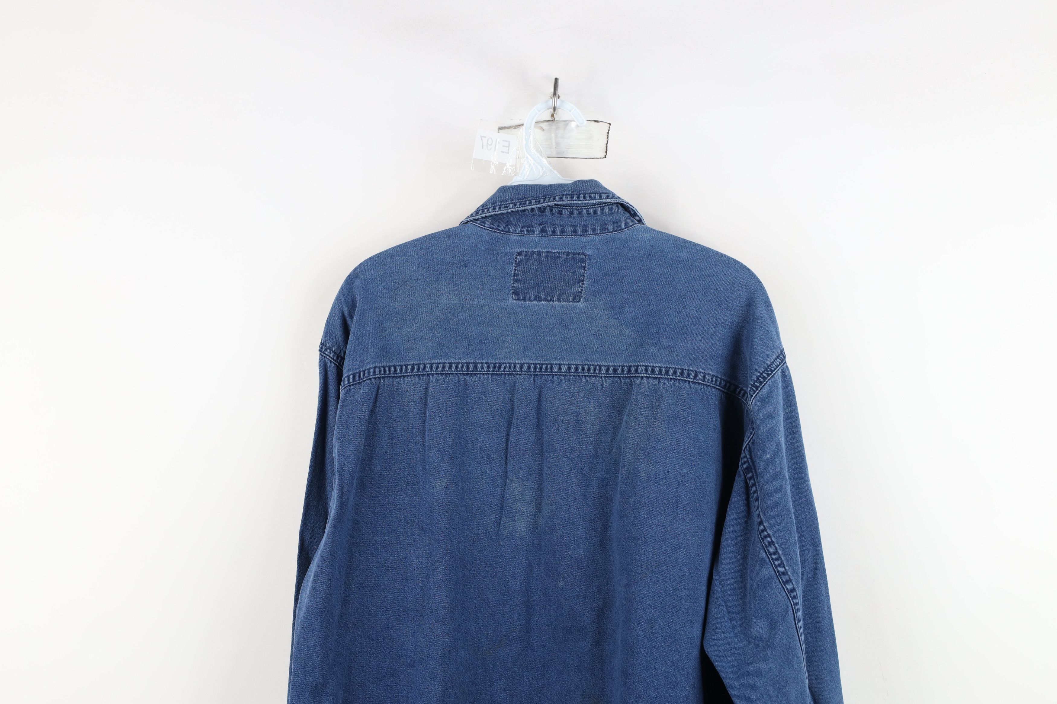 Levi's Vintage 90s Levis Denim Jean Collared Button Shirt Blue Size US M / EU 48-50 / 2 - 16 Thumbnail