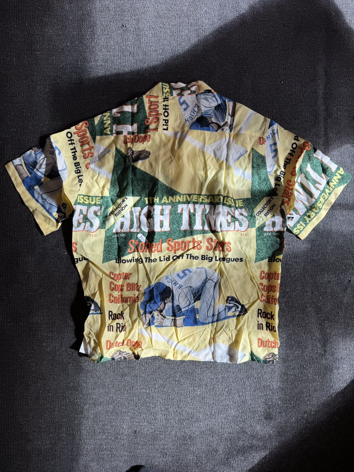 Wacko Maria WACKO MARIA High Times / Hawaiian Shirt "Yellow” Size US M / EU 48-50 / 2 - 4 Thumbnail