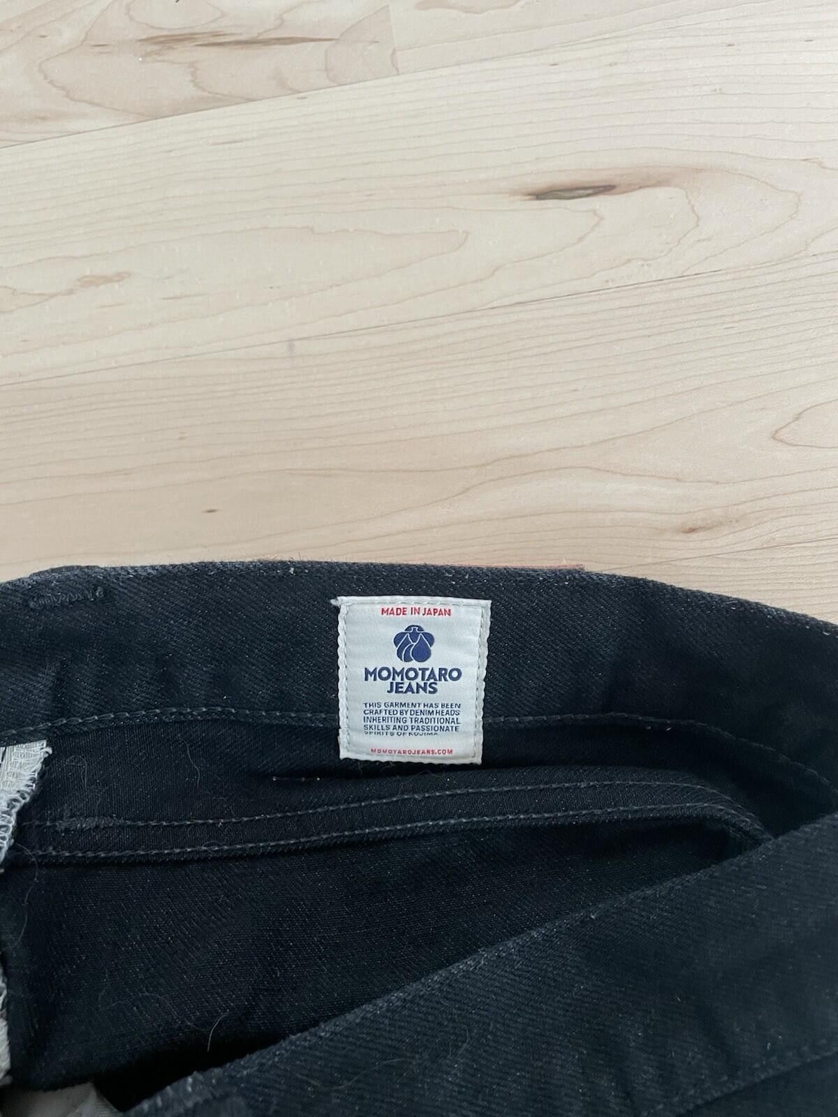 Momotaro Jeans Momotaro MMJZ1101 Straight Denim Jeans Black Selvedge 30 Size US 30 / EU 46 - 4 Thumbnail
