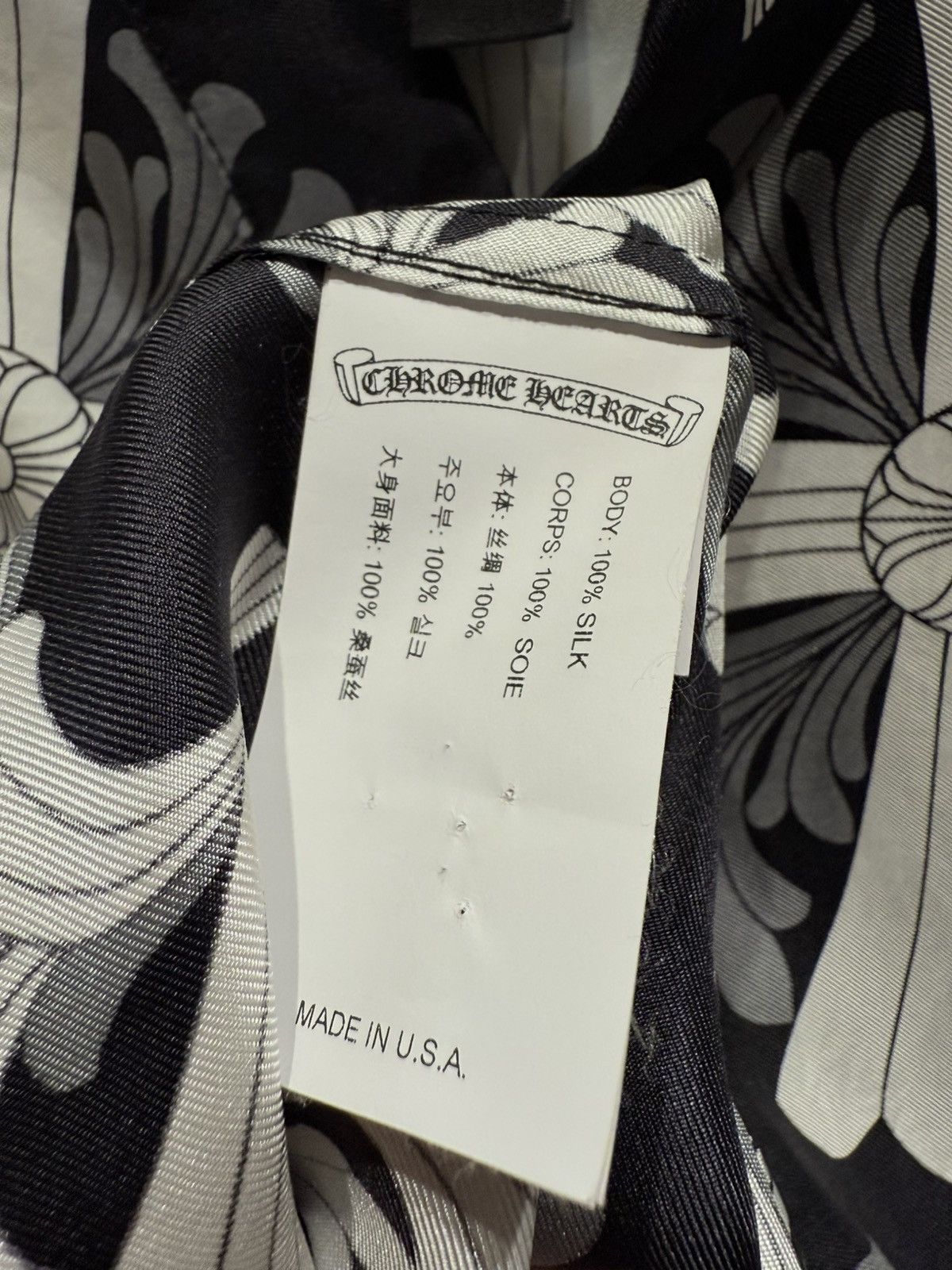 Chrome Hearts Chrome Hearts Silk Plus Motif VERY RARE Size US S / EU 44-46 / 1 - 7 Thumbnail
