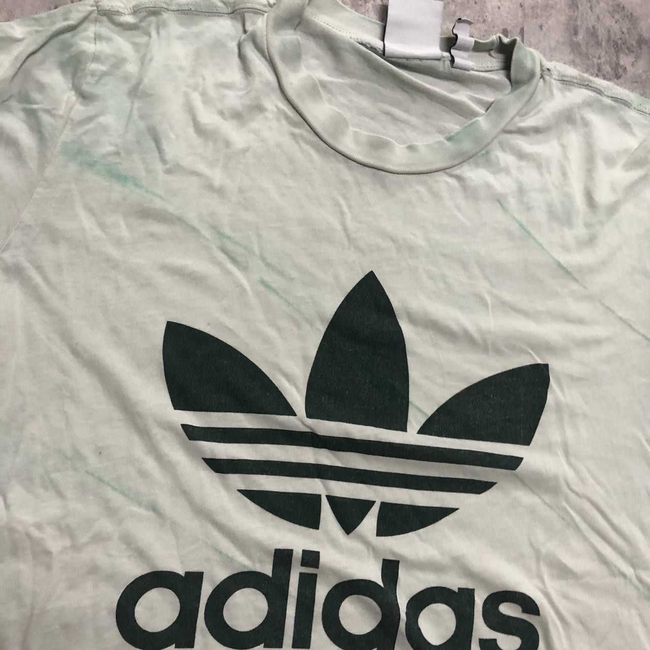 Adidas Adidas green and black streetwear tee #streetwear Size US L / EU 52-54 / 3 - 2 Thumbnail