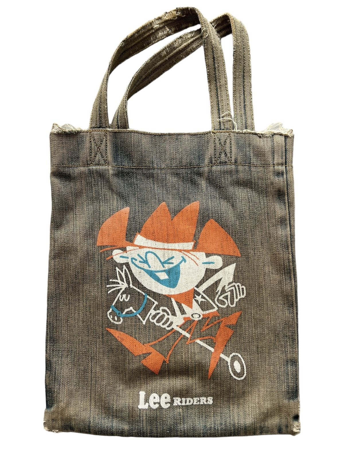 Lee × Vintage Vintage Lee Riser Mudwash Distressed Denim Bag Size ONE SIZE - 3 Thumbnail