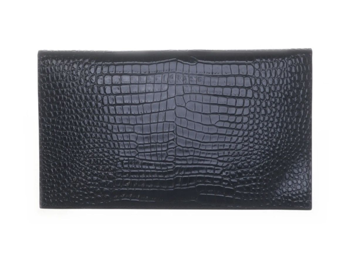 Saint Laurent Paris Crocodile Leather Uptown Clutch Bag Size ONE SIZE - 2 Thumbnail