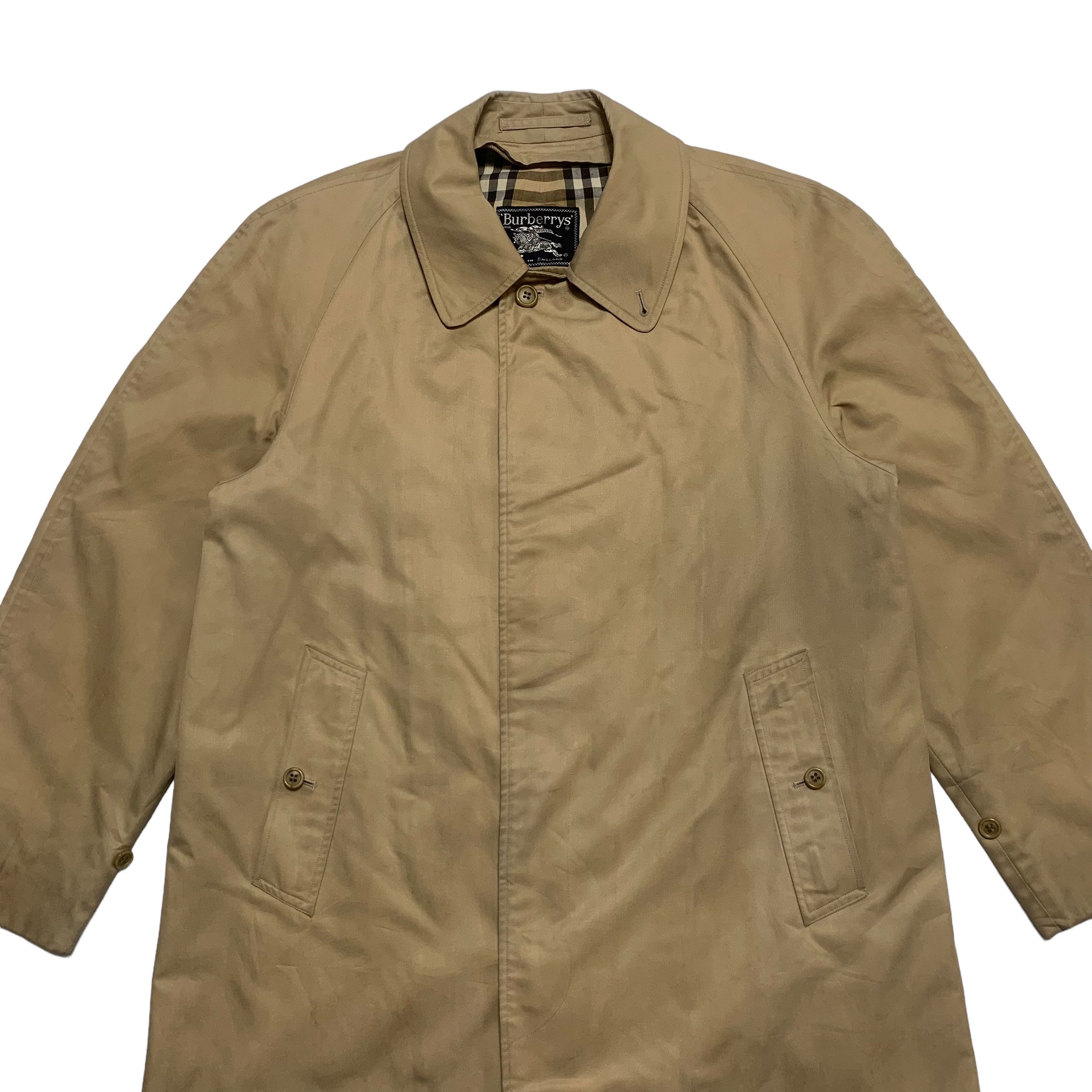 Burberry Vintage 80s Burberrys Nova Check Overcoat Size US M / EU 48-50 / 2 - 3 Thumbnail