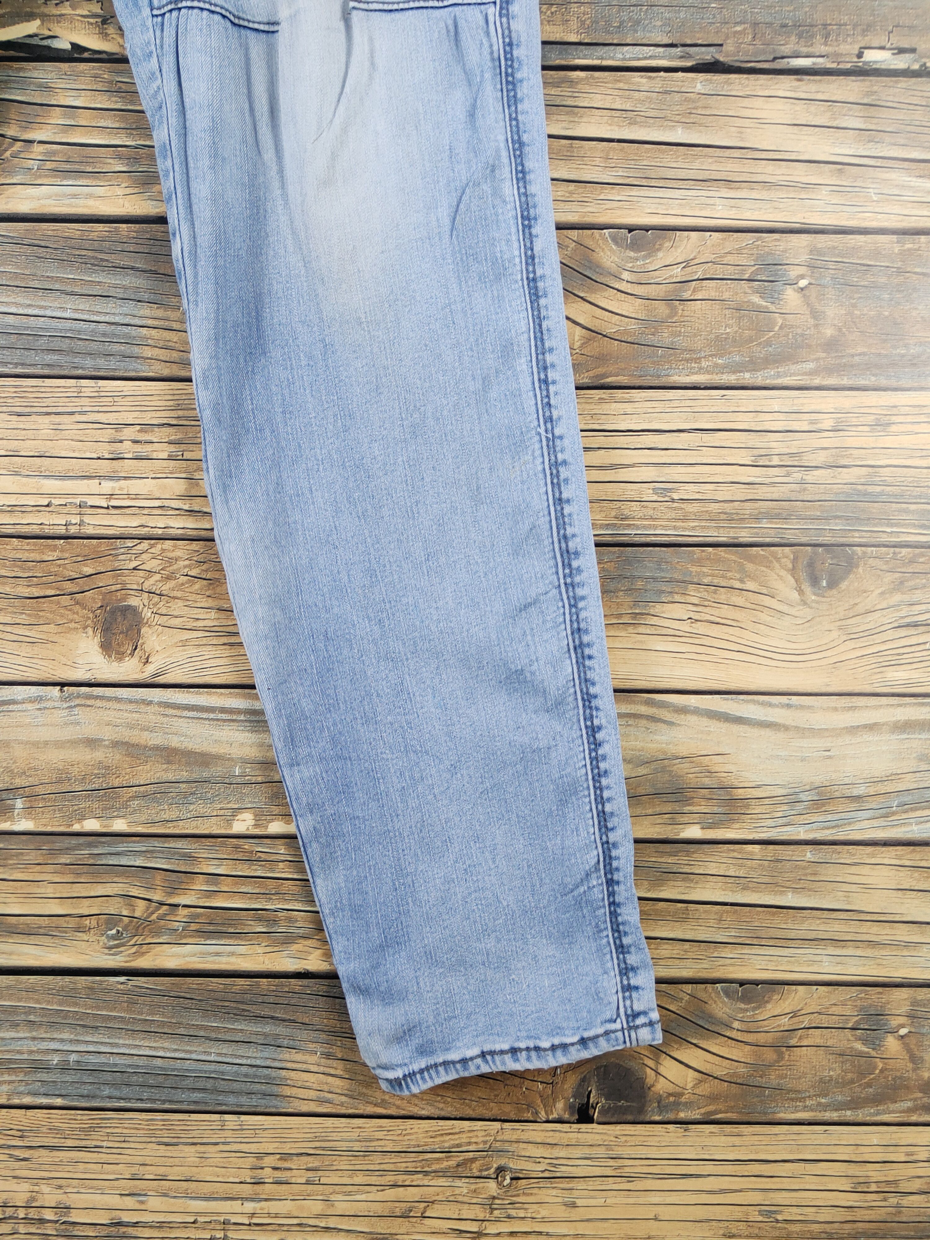 Japanese Brand × Vintage Burtle Blue Distressed Ripped Soft denim Jeans #W2073 Size US 32 / EU 48 - 6 Thumbnail
