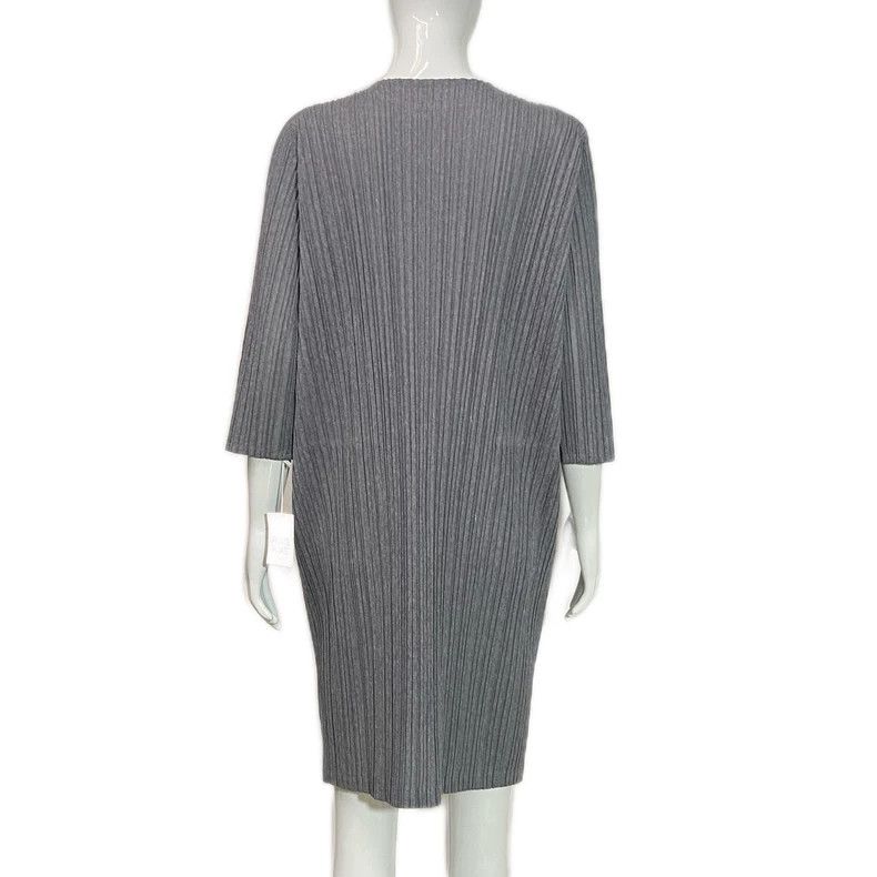 Issey Miyake Issey Miyake size:2 Grey pleated dress Size XS / US 0-2 / IT 36-38 - 2 Thumbnail